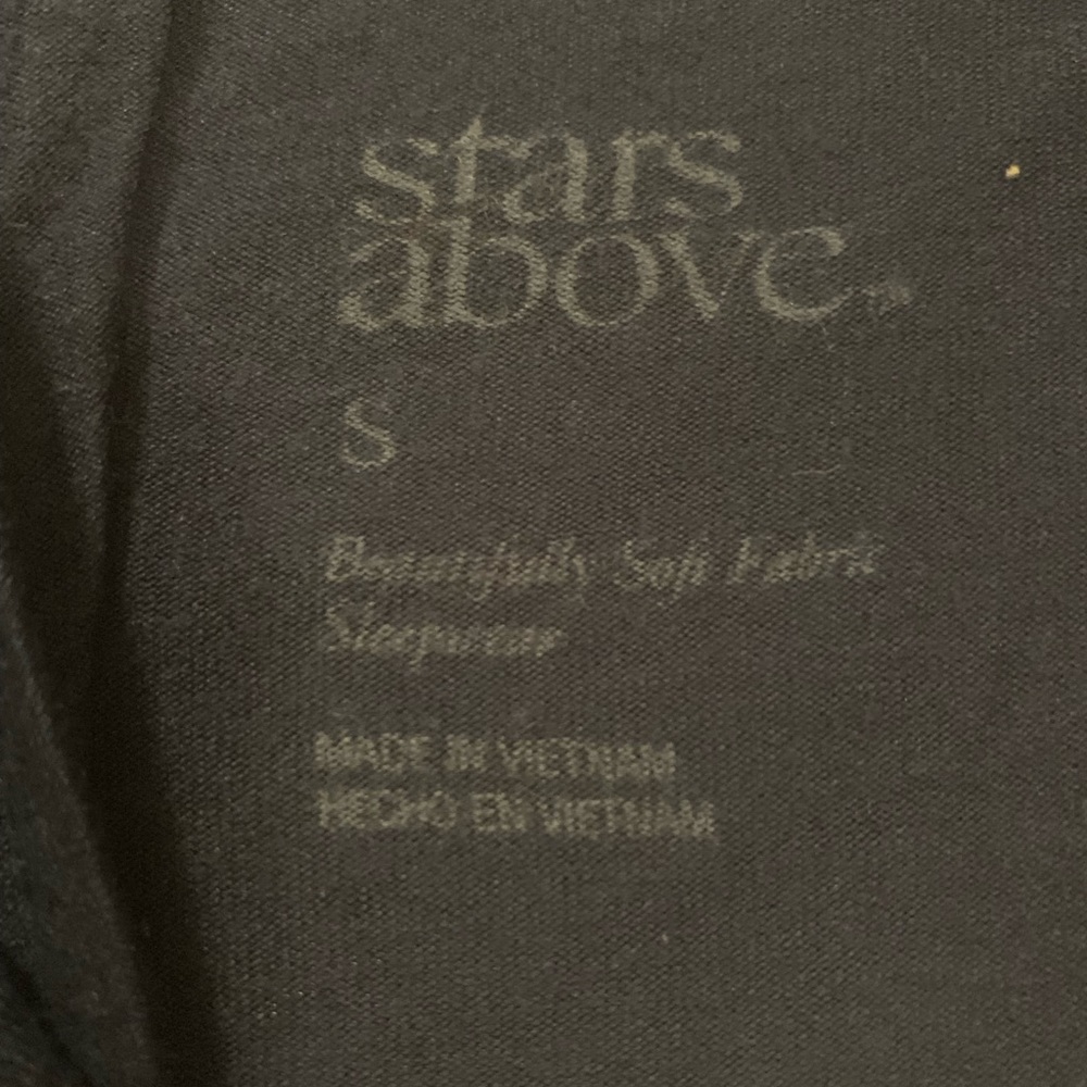 Navy blue long sleeve nightgown - Picture 3 of 4